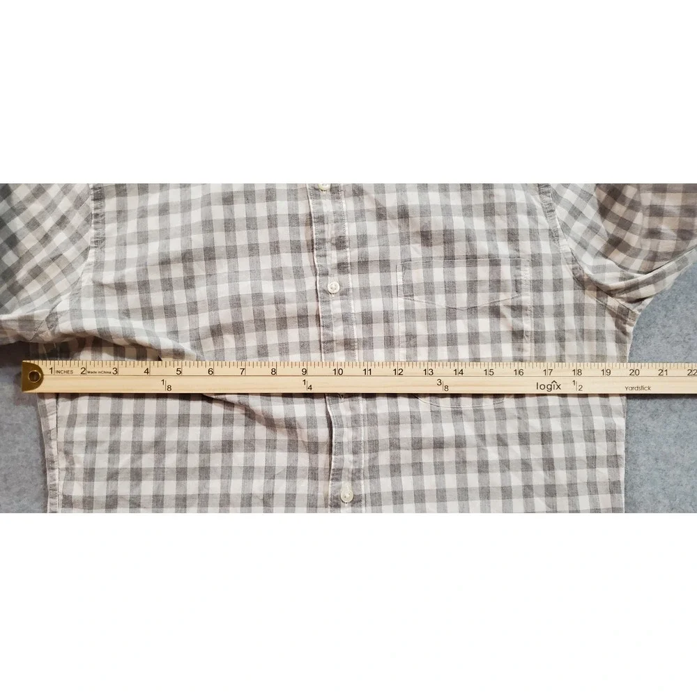 J.CREW‎ Men's Slim Stretch Long Sleeve Casual Shirt, Plaid, Size M